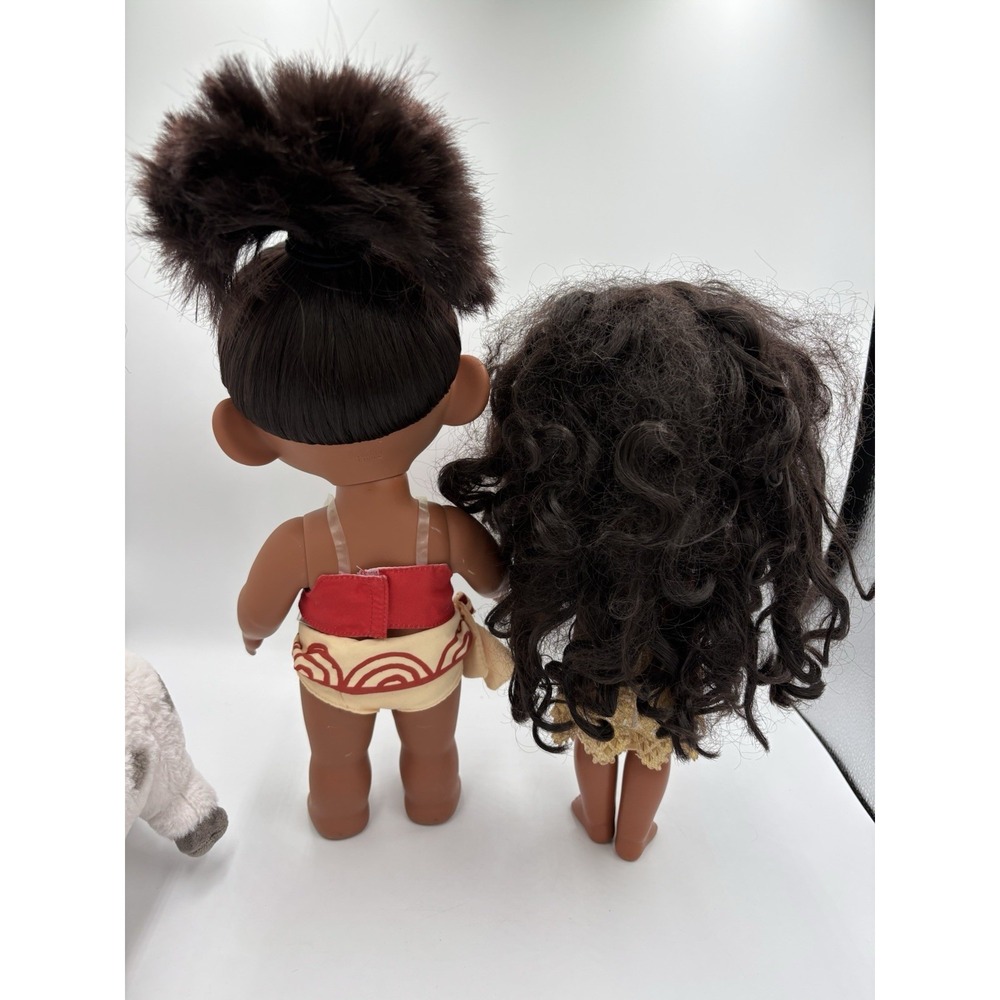 Disney Animators' Collection Toddler Moana 15" Doll + Adult Moana + Pua LOT (3) - Picture 5 of 7